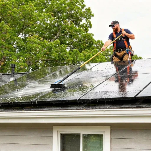 Professional solar panel cleaning in Connecticut