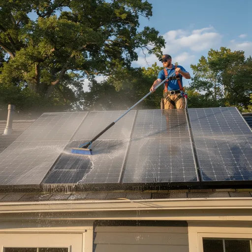 Professional solar panel cleaning in Connecticut